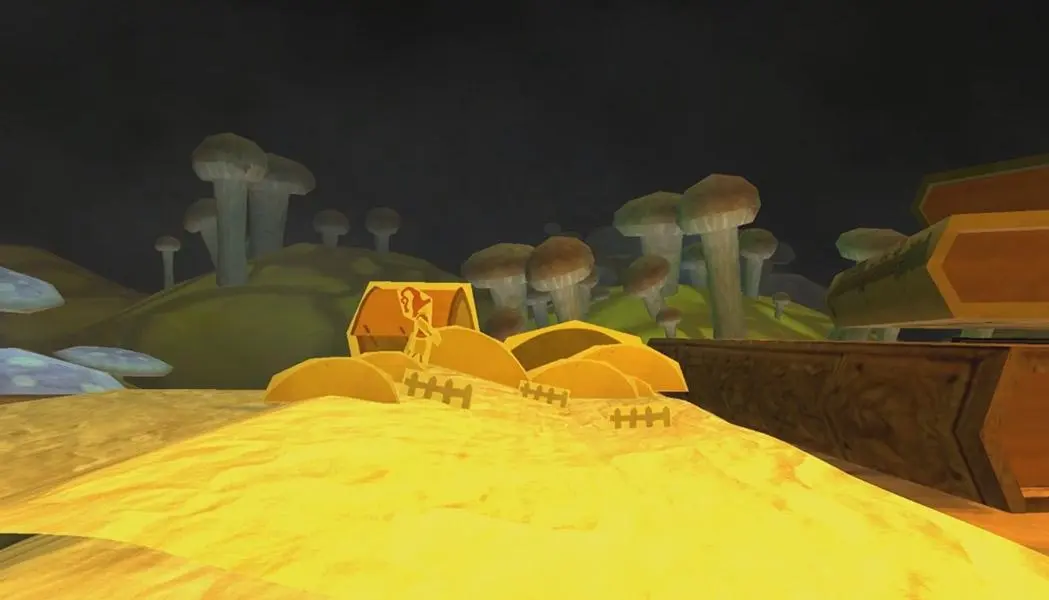 Intro cutscene: paper crows descend on the farm