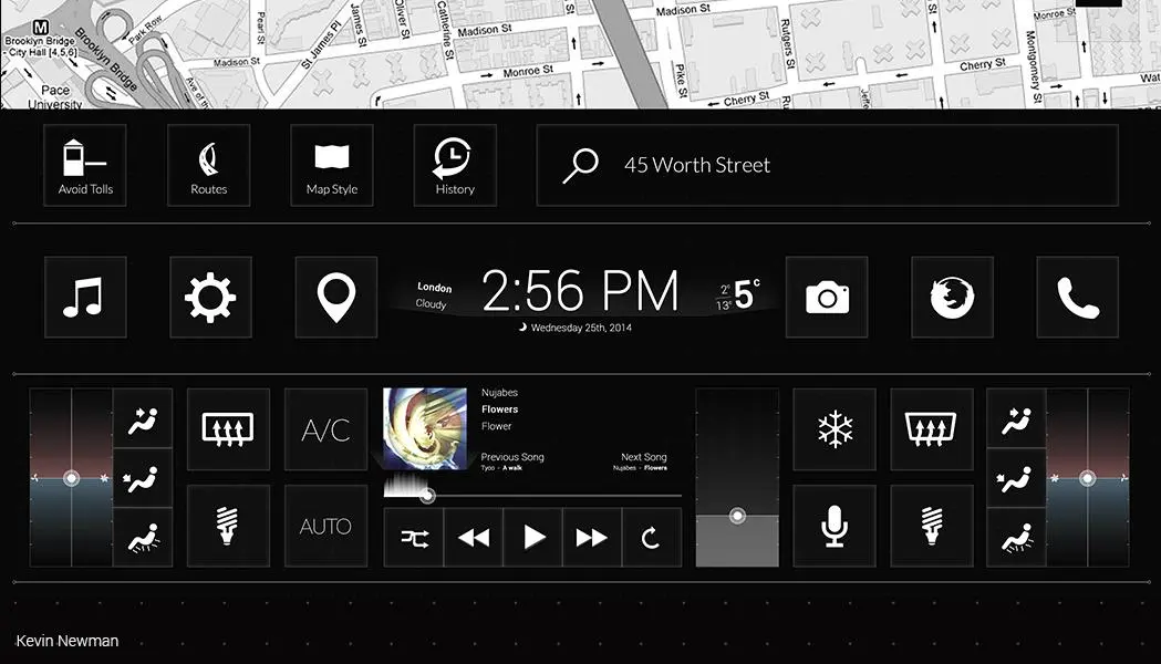 Tesla UI concept