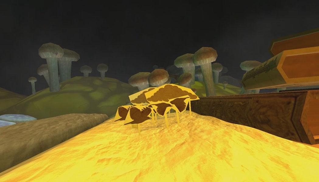 Intro cutscene: the farm rises from the page