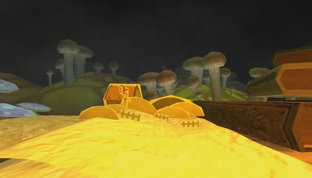 Intro cutscene: paper crows descend on the farm