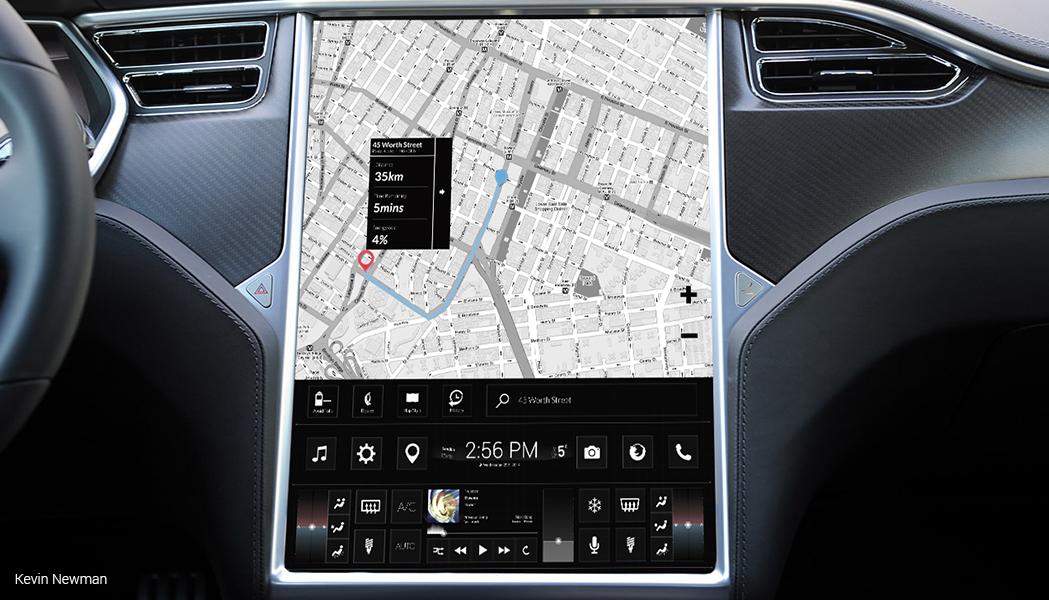 Tesla UI concept
