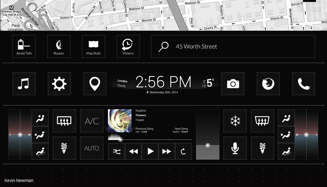 Tesla UI concept