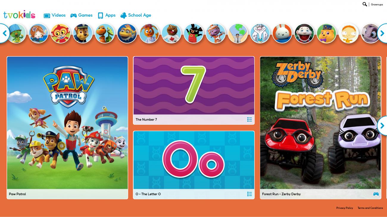 TVO Kids school-age apps